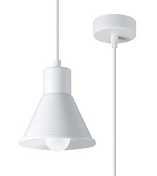 Lampa wisząca TALEJA 1 biała 1xE27