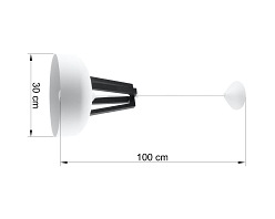 Lampa wisząca industrialna CASCO 1xE27 Biała/Czarne Drewno