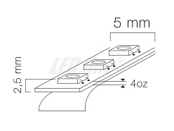 Taśma LED line® 600xSMD3528 SLIM biała 48W 12V 5m - b. ciepła