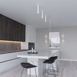 Lampa wisząca podwójna Lagos 2xGU10 okrągła biała