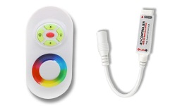 Sterownik LED RGB MINI 12/24V 6A RF - z pilotem radiowym