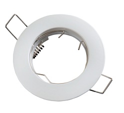 Oprawa sufitowa marki LED line okrągła stała odlew biała mat. 