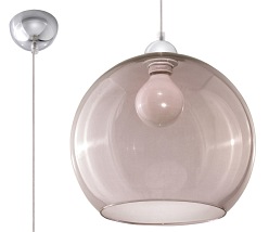 Lampa wisząca grafit kula BALL 1xE27