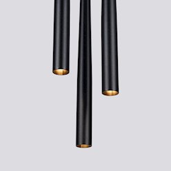 Lampa wisząca potrójna Bliss 3xG9 okrągła czarna