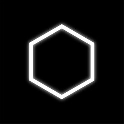 Lampa LED Hexagon 1xHEX czarna 42W 6500K