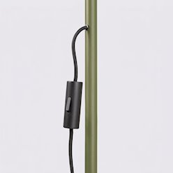 Lampa podłogowa ze stożkowym kloszem Nox 1xE14 zielona oliwka