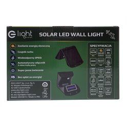 Kinkiet Solarny LED Butterfly Czarny 3,2W