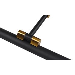 Kinkiet nad lustro 46cm 9W Drako czarno-złoty