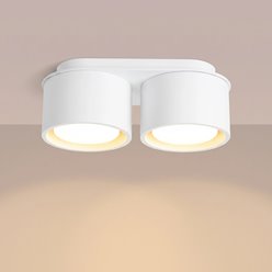 Lampa sufitowa podwójna tuba Modo 2xGx53 biała
