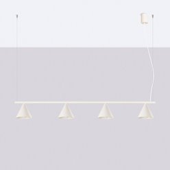 Lampa wisząca Nox 4-punktowa 4xE14 beżowa