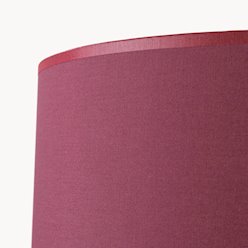 Lampa podłogowa drewniana Natt 1xE27 z burgundowym abażurem