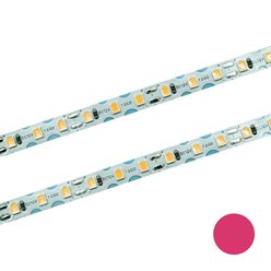 Taśma LED 12V skrętna 120xSMD2835 7W różowa - rolka 10m