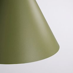 Lampa wisząca stożkowy klosz Nox 25cm 1xE27 zielona oliwka
