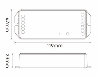 Mi-Light PW5 sterownik LED Wi-Fi 5w1 12V-48V 20A