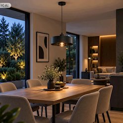Lampa wisząca E27 czarny żyrandol Velto Loft 30cm