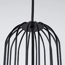 Lampa wisząca potrójna Brina okrągła 3xG9 czarna