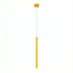 Lampa wisząca pojedyncza tuba Pastelo 1xG9 żółta
