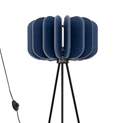 Lampa podłogowa filcowa Mula 45cm 1xE27 granatowa