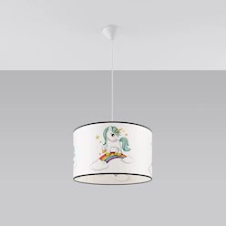 Lampa wisząca dziecięca Unicorn 40 1xE27 wielokolorowa