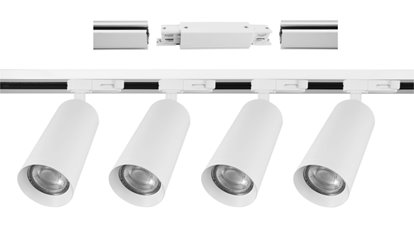szynoprzewód trojfazowy 2m 4x reflektor led gu10