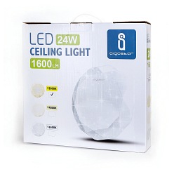 Plafon LED LIGHT05 24W diament z gwiazdami 3000K