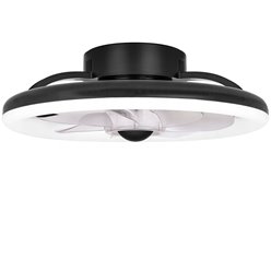 Plafon LED z wentylatorem Twist 36W+15W CCT 40cm czarny