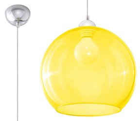 Lampa wisząca żółta kula BALL 1xE27