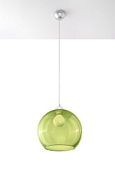 Lampa wisząca zielona kula BALL 1xE27