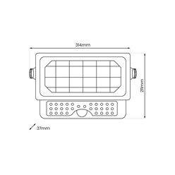 Naświetlacz LED Solarny Epad 10W 1150lm 4000K