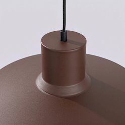 Lampa wisząca klasyczna Bilo 1xE27 brązowa