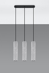 Lampa wisząca industrialna LUVO 3L 3xGU10 szary beton