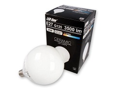Żarówka LED line E27 170-250V 35W 3500LM 2700K G125 biała ciepła