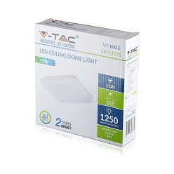 Plafon V-TAC 25W IP44 Kwadrat VT-8066 3000K 2000lm