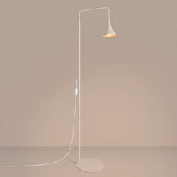 Lampa podłogowa ze stożkowym kloszem Nox 1xE14 beżowa