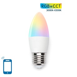 Żarówka LED SMART E27 C37 6,5W WI-FI RGB+CCT