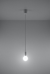 Lampa wisząca na kablu 1xE27 DIEGO biała