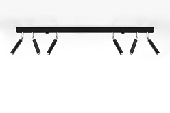 Lampa sufitowa 6 reflektorów EYETECH 6xG9 czarna