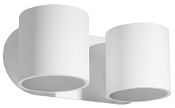 Podwójny kinkiet ścienny ORBIS 2xG9 biały
