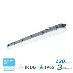 Lampa Hermetyczna LED V-TAC Samsung M-SERIES 48W 150cm 120LM/W ML VT-150048 4000K 5760lm