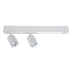 Kinkiet liniowy LED 5W + dwa reflektory GU10 - biały