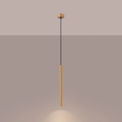 Lampa wisząca cienka tuba Arche 1xG9 złota
