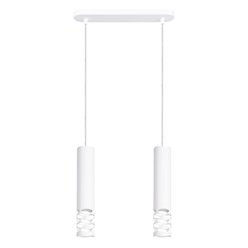 Lampa wisząca podwójna Liro 2xGU10 listwa biała