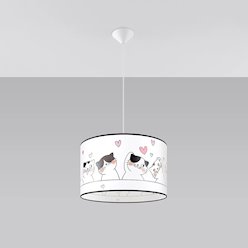 Lampa wisząca dziecięca Cat 40 1xE27 wielokolorowa
