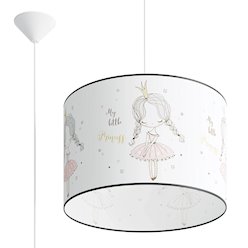 Lampa wisząca dziecięca Princess 40 1xE27 wielokolorowa
