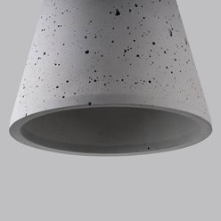 Lampa wisząca industrialna LODGE 1xE27 szary beton
