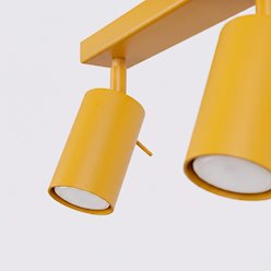 Kinkiet listwa z reflektorami Ring 4xGU10 żółty