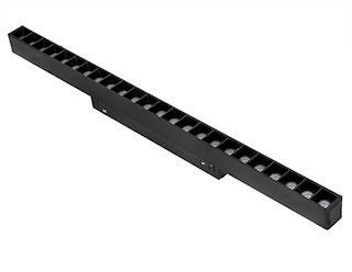 Lampa magnetyczna z diodami czarna Zigbee CCT 24W 44cm