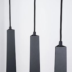 Lampa wisząca potrójna Prysm listwa 3xG9 czarna