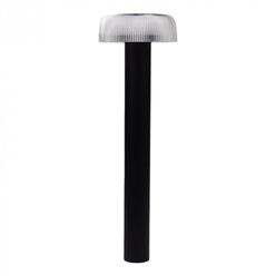 Słupek ogrodowy 2w1 solarny/USB - przezroczysty klosz