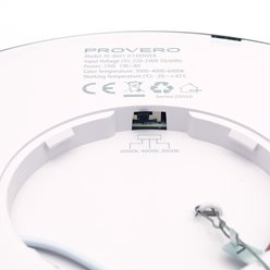 Panel LED okrągły czarny 24W natynkowy - przełącznik CCT